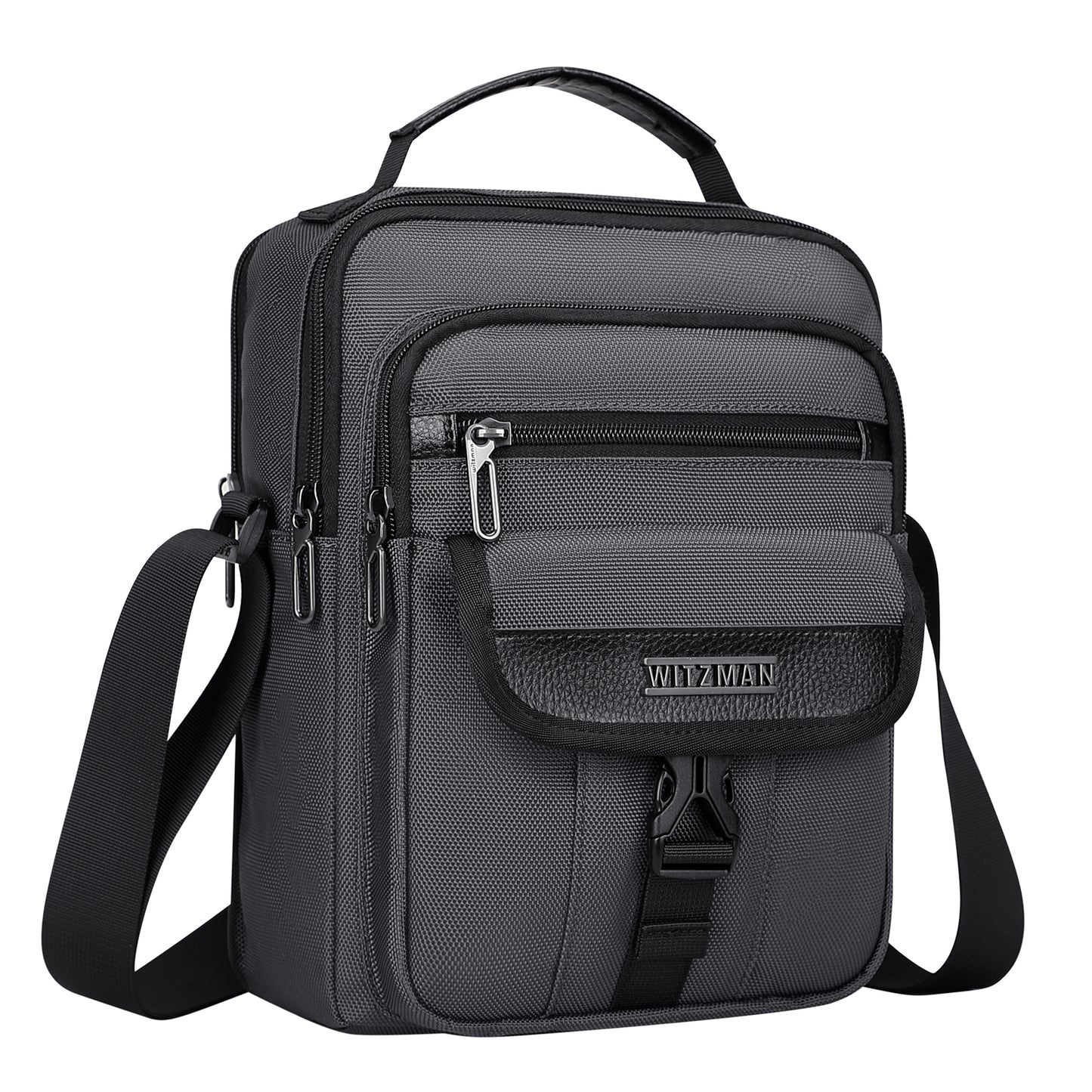 WITZMAN Crossbody Bags for Men Travel Shoulder Bag Lightweight Man Purse Small Casual Messenger Bag for Work Traveling (B699)