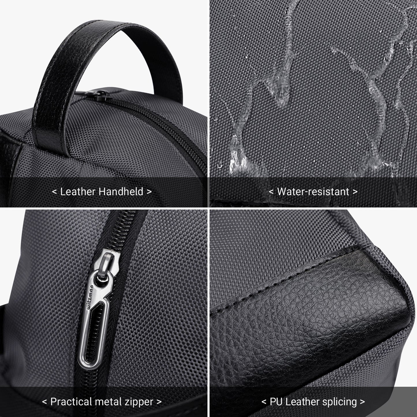 WITZMAN Toiletry Bag for Men Women Lightweight Hanging Travel Bathroom Bag Water-resistant Dopp Kit Shaving Bag Cosmetic bag(B692)