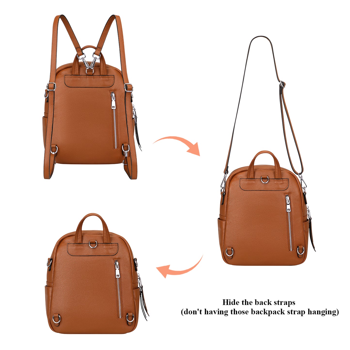 ALTOSY Small Genuine Leather Backpack