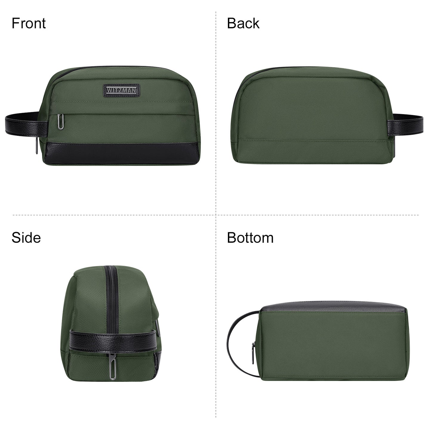 WITZMAN Toiletry Bag for Men Women Lightweight Hanging Travel Bathroom Bag Water-resistant Dopp Kit Shaving Bag Cosmetic bag(B692)