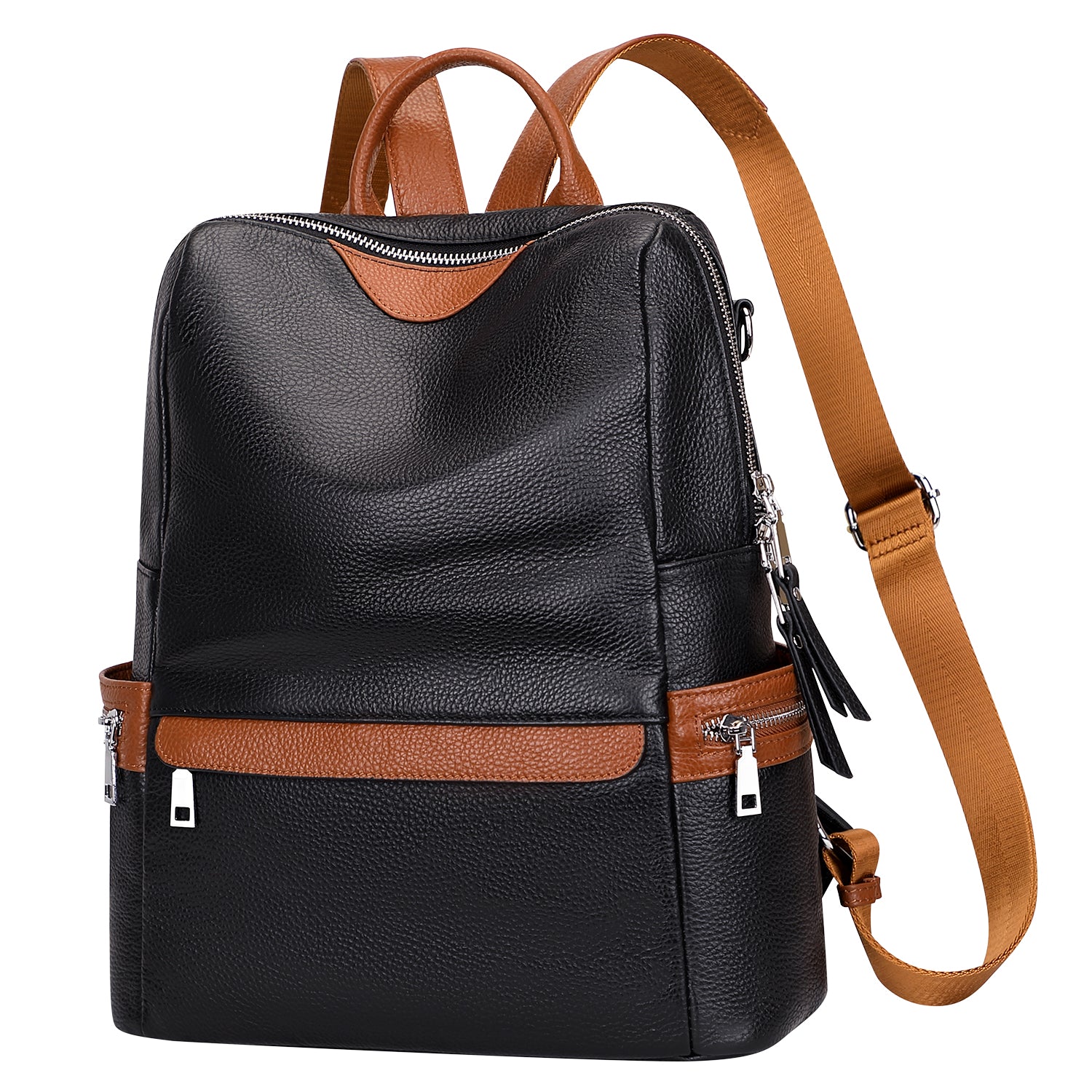 ALTOSY Leather Backpack for Women Elegant Genuine Backpack Purse Ladies Leather Shoulderbag