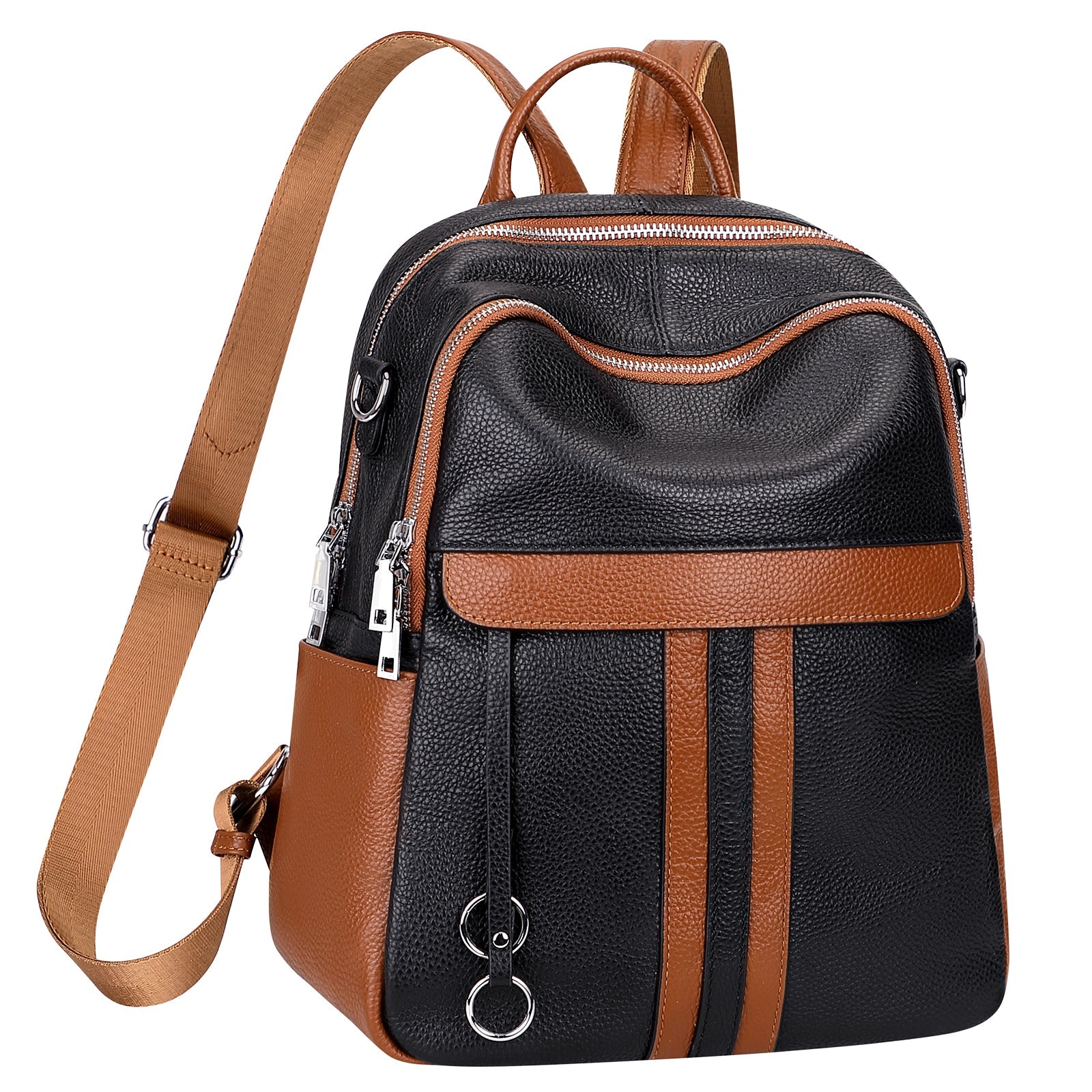 ALTOSY Genuine Leather Backpack Purse for Women Fashion Convertible Backpack Purse Ladies Shoulder Bag