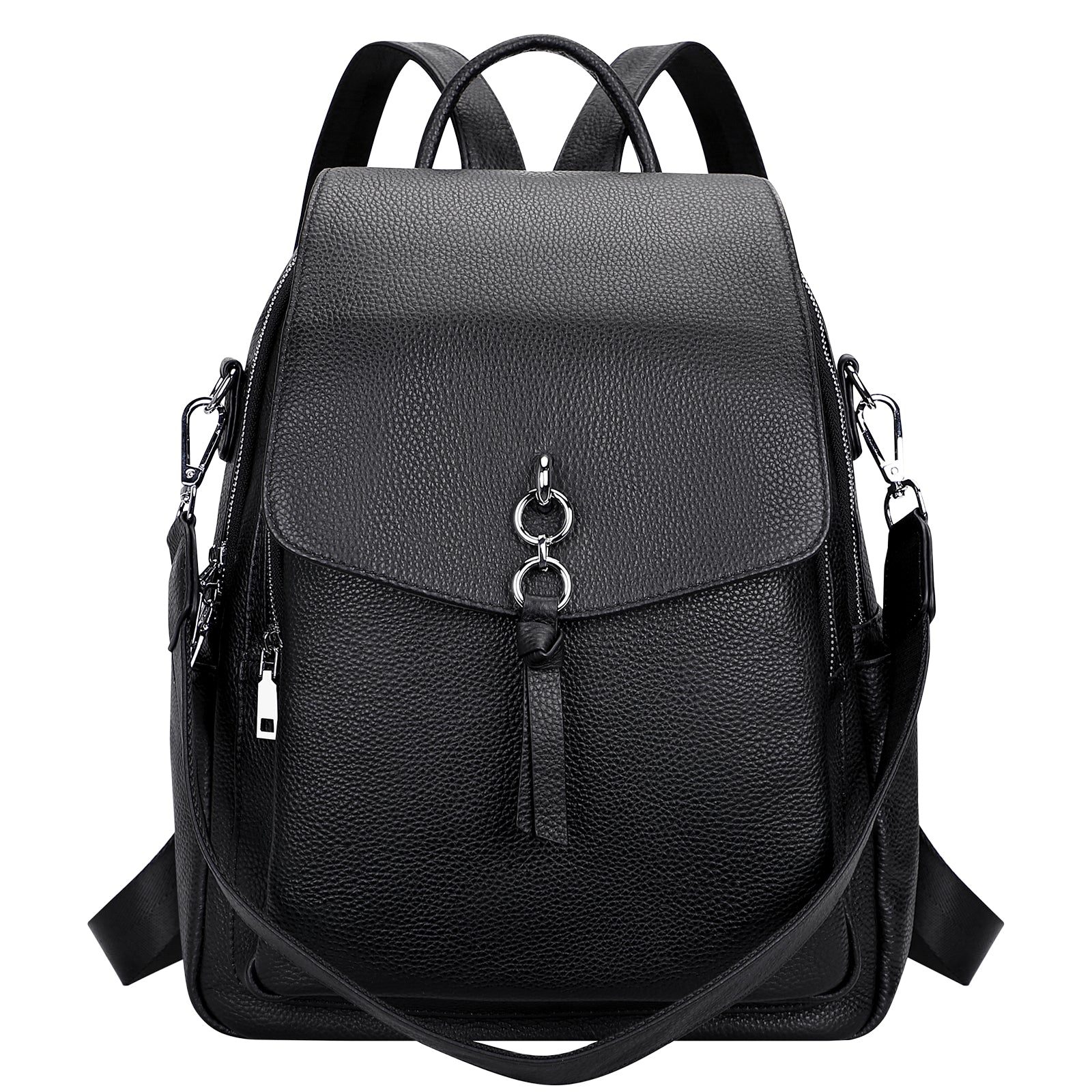 ALTOSY Women Leather Backpack Purse Fashion Convertible Ladies Shoulder Bag with Flap