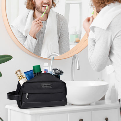 WITZMAN Toiletry Bag for Men Women Lightweight Hanging Travel Bathroom Bag Water-resistant Dopp Kit Shaving Bag Cosmetic bag（B692）