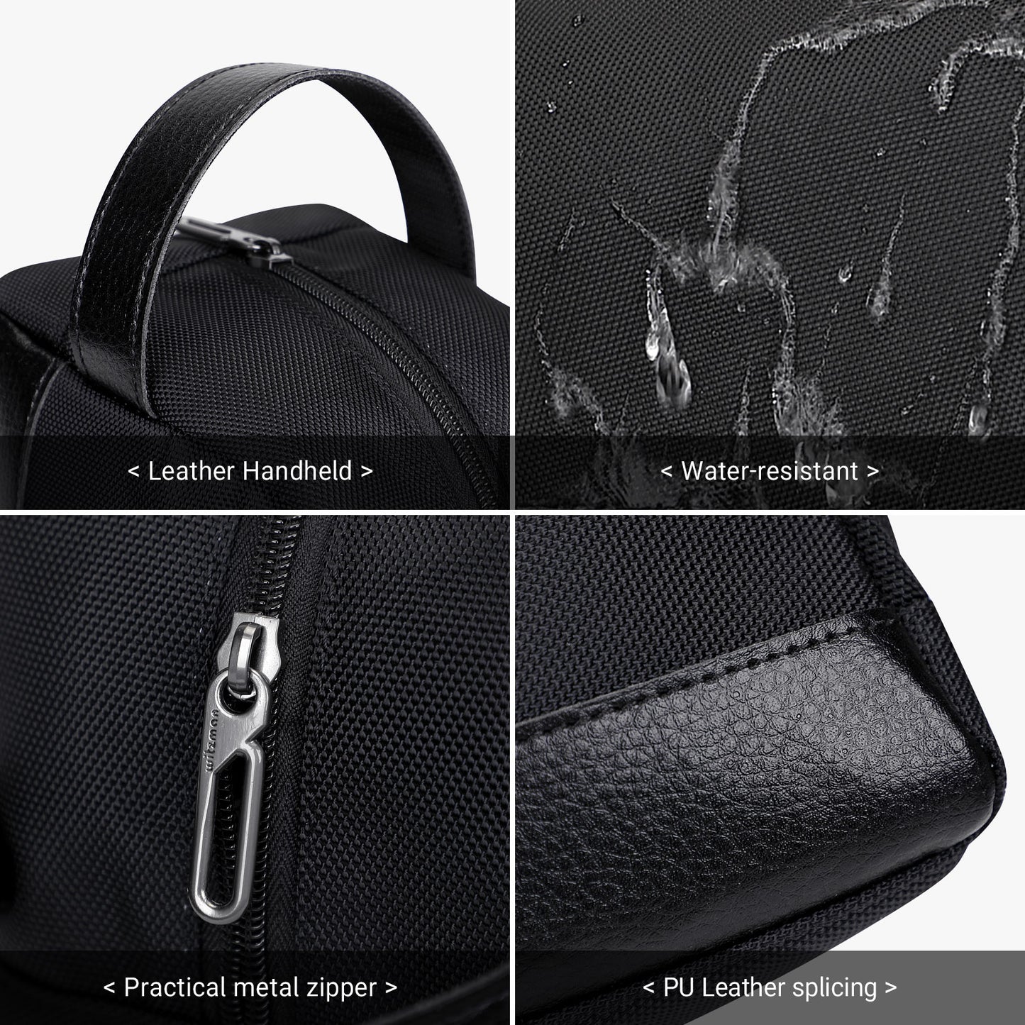 WITZMAN Toiletry Bag for Men Women Lightweight Hanging Travel Bathroom Bag Water-resistant Dopp Kit Shaving Bag Cosmetic bag（B692）