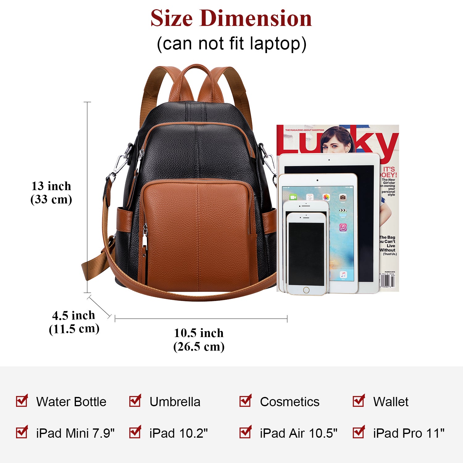 allintitle:comfortable leather backpacks for women ALTOSY Soft Leather Backpack Purse For Women Anti-theft Backpacks Versatile Shoulder Bag Medium