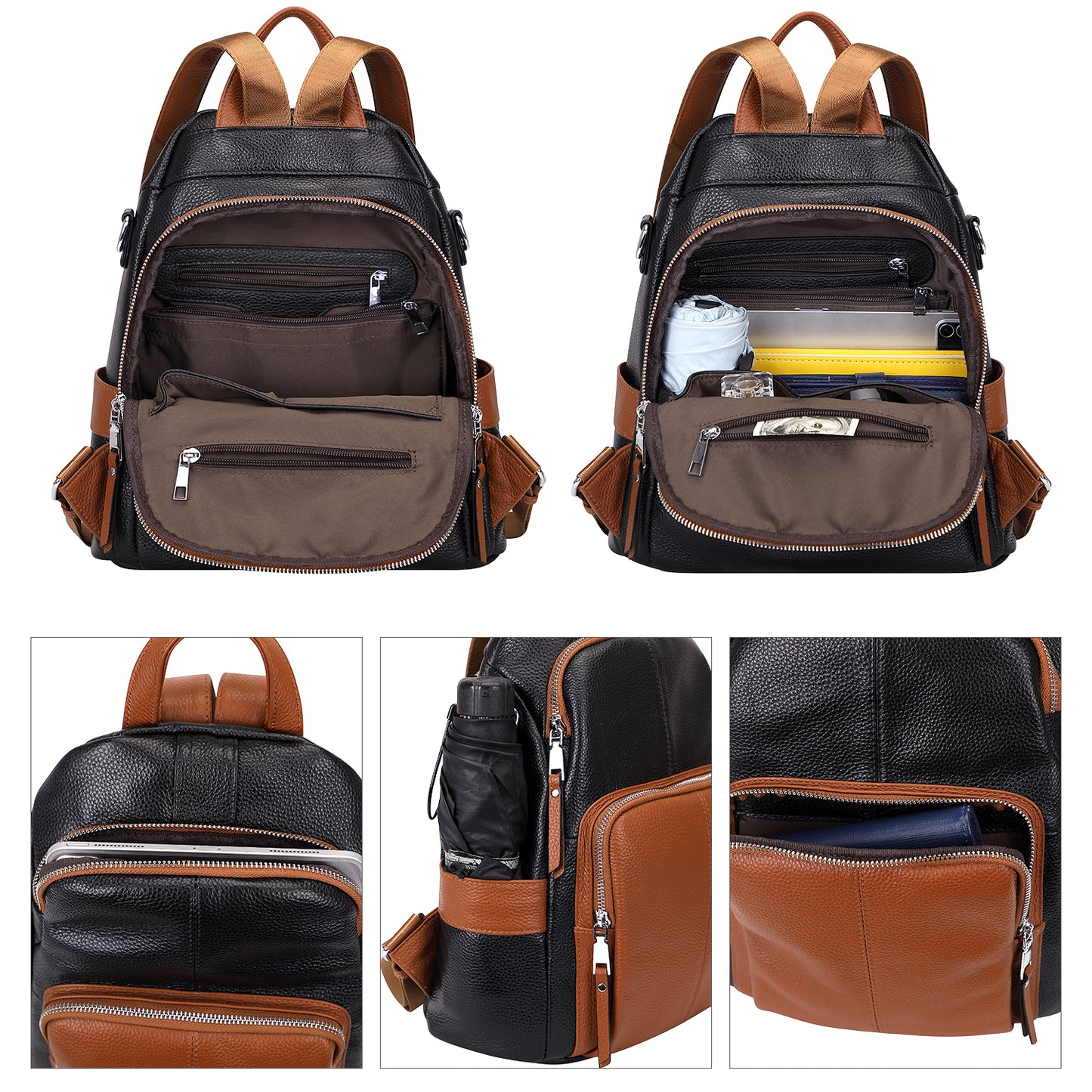 ALTOSY Leather Anti-theft Backpack