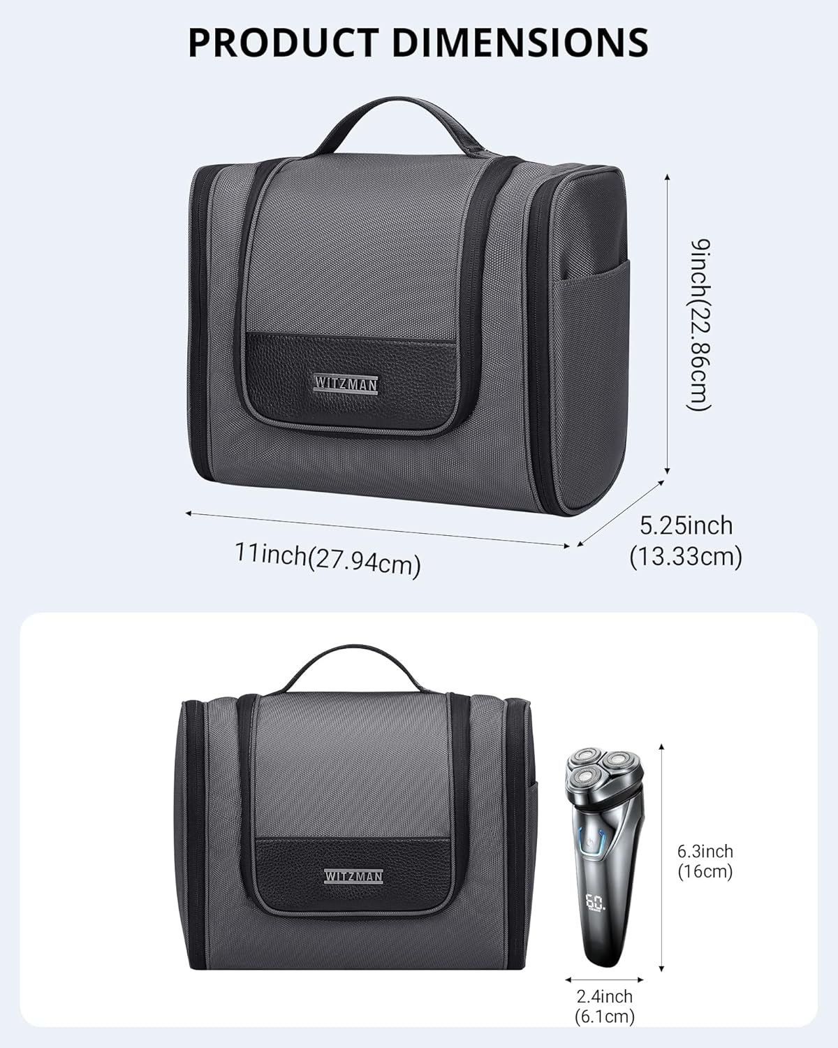 WITZMAN NylonToiletry Bag