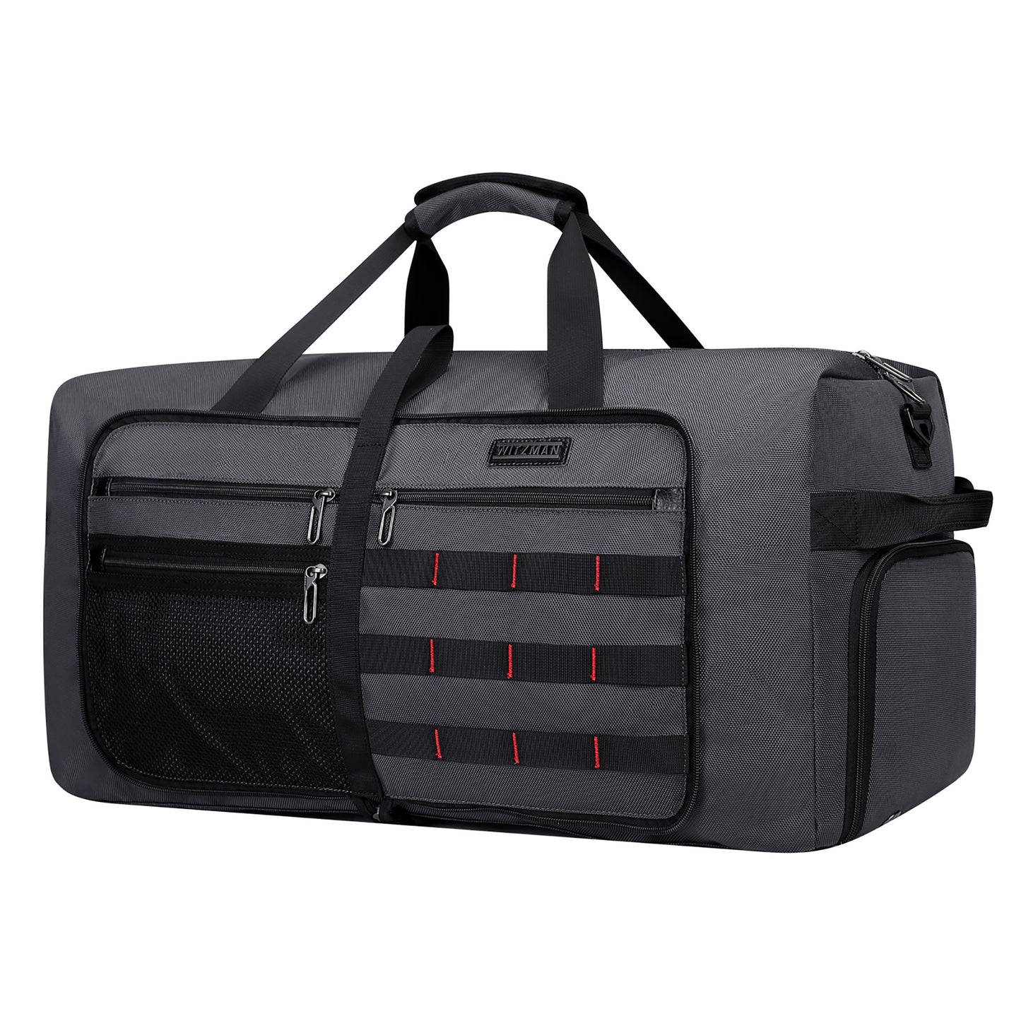WITZMAN Foldable Duffle Bag for Travel 65L Lightweight Packable Duffel Bag with Shoes Compartment Overnight Bag for Men Women (B697)