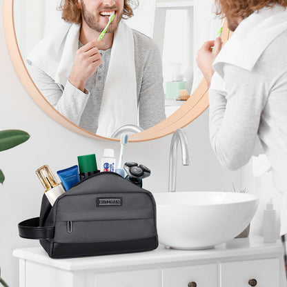 WITZMAN Toiletry Bag for Men Women Lightweight Hanging Travel Bathroom Bag Water-resistant Dopp Kit Shaving Bag Cosmetic bag（B692）