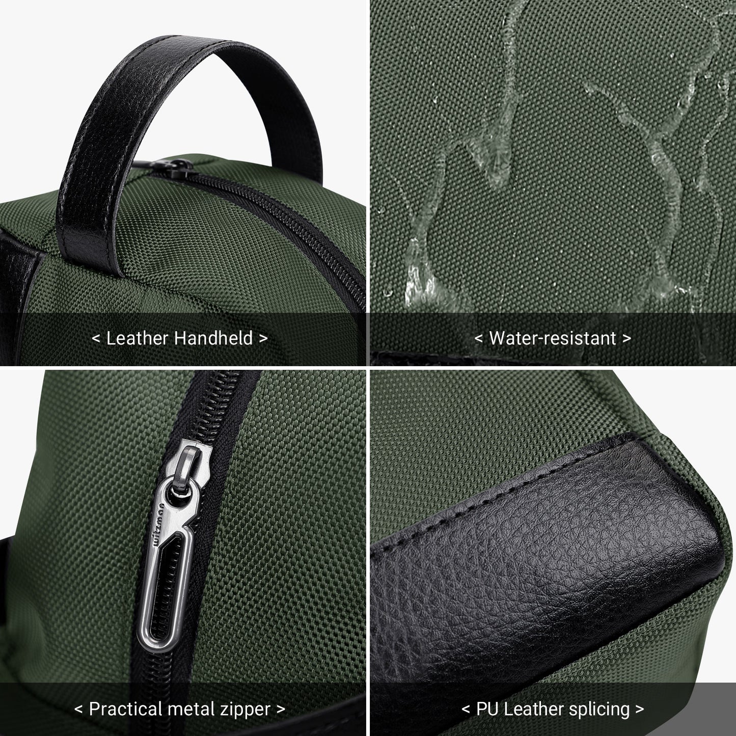 WITZMAN Toiletry Bag for Men Women Lightweight Hanging Travel Bathroom Bag Water-resistant Dopp Kit Shaving Bag Cosmetic bag（B692）