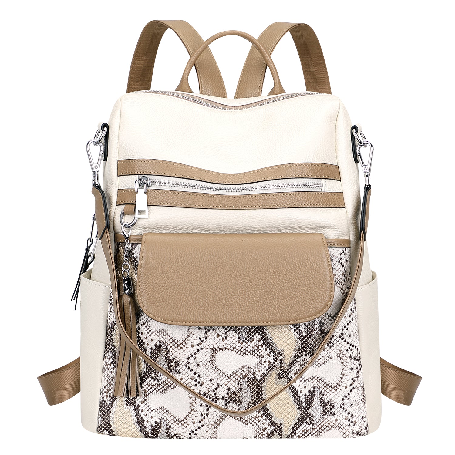 #Color_White/Dark Khaki/Gold Python