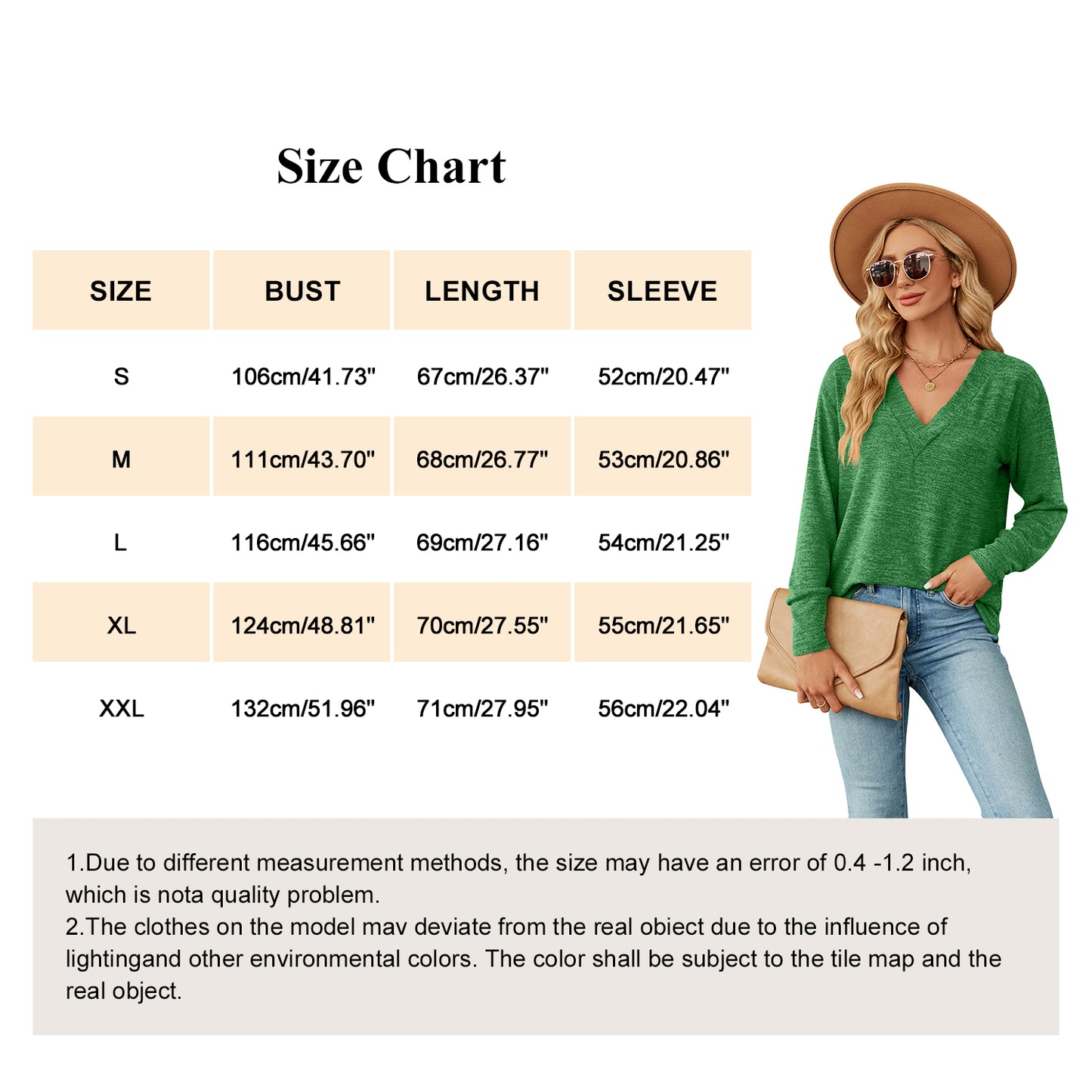 MOMOFEEL Long Sleeve Tunic Tops for Woman V Neck Sweatshirts Loose Fitting Tee Shirts Casual M9009