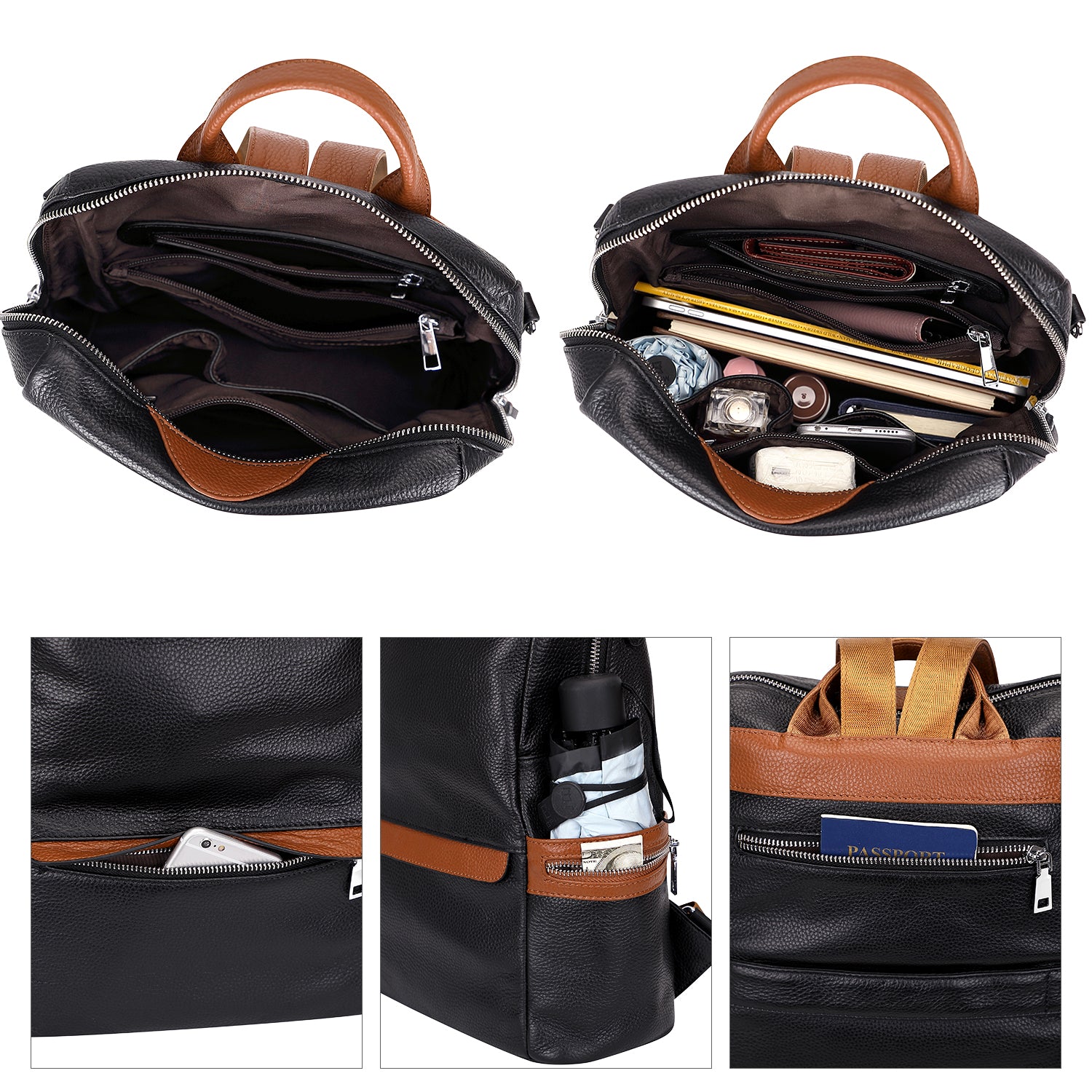 altosy leather backpack ALTOSY Leather Backpack for Women Elegant Genuine Backpack Purse Ladies Leather Shoulderbag
