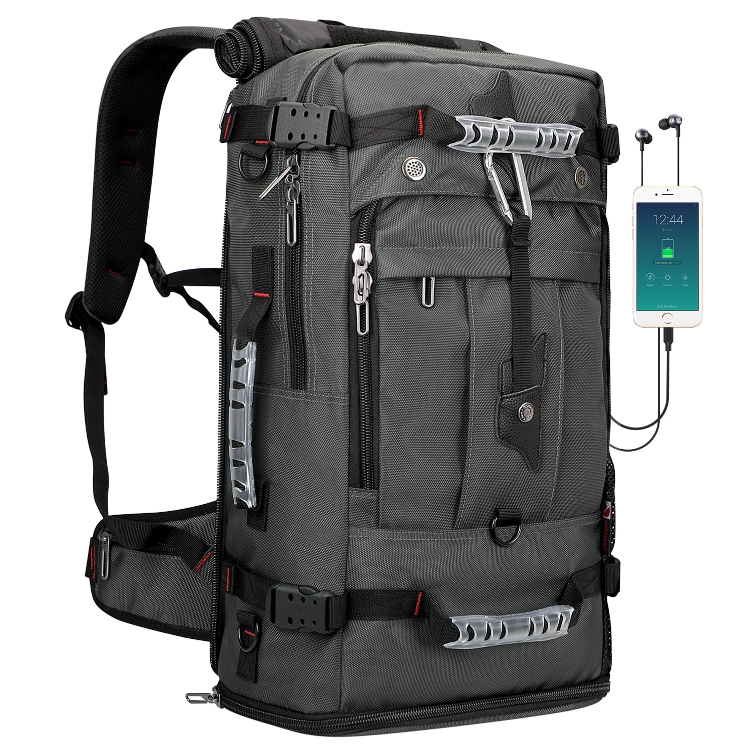 WITZMAN Travel Backpack with USB Charging Port Convertible Duffle Bag Fit 17 Inch Laptop Carry On Bags for Airplanes for Men and Women – ALTOSY WITZMAN Travel Backpack with USB Charging Port Convertible Duffle Bag Fit 17 Inch Laptop Carry On Bags for Airplanes for Men and Women – ALTOSY
