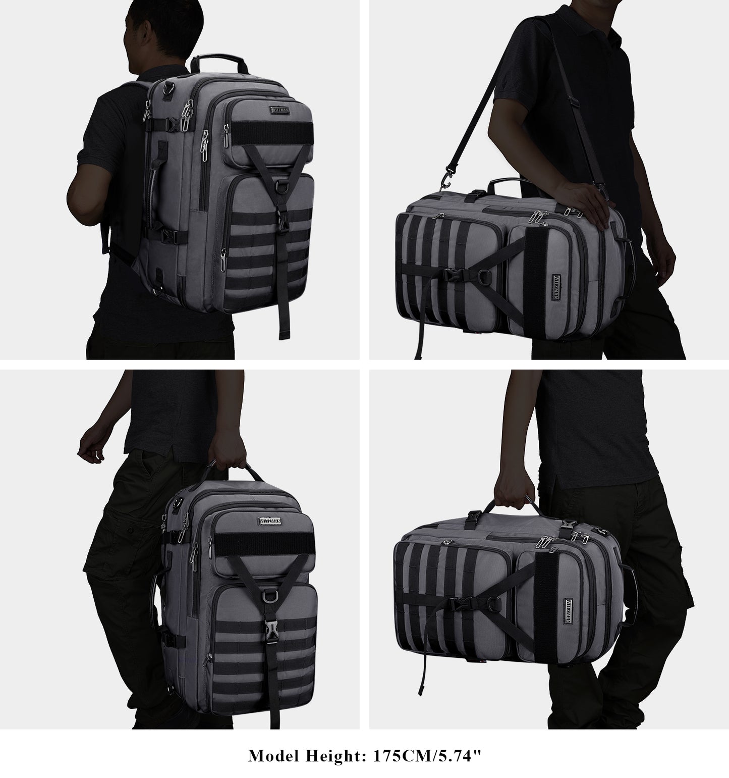 WITZMAN Carry On Travel Backpack (B688)