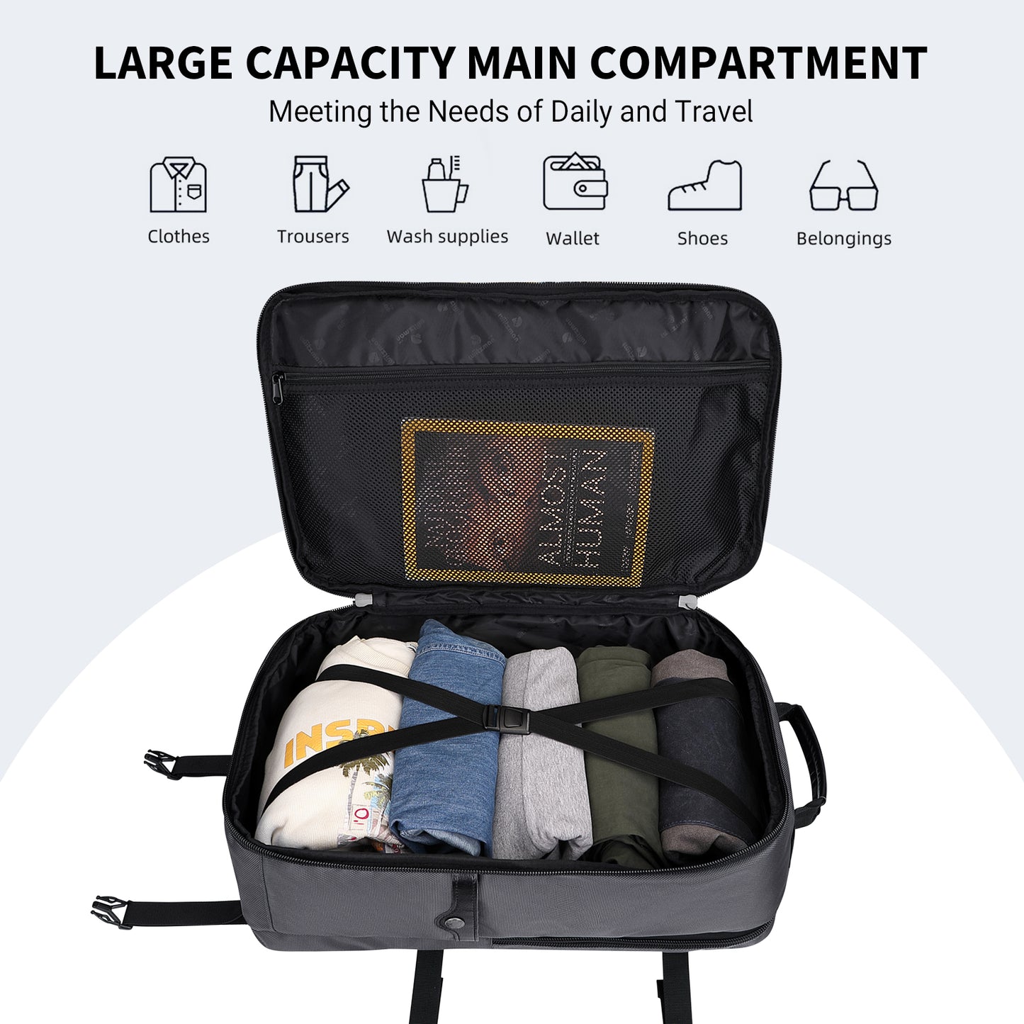 WITZMAN Carry On Travel Backpack (B688)
