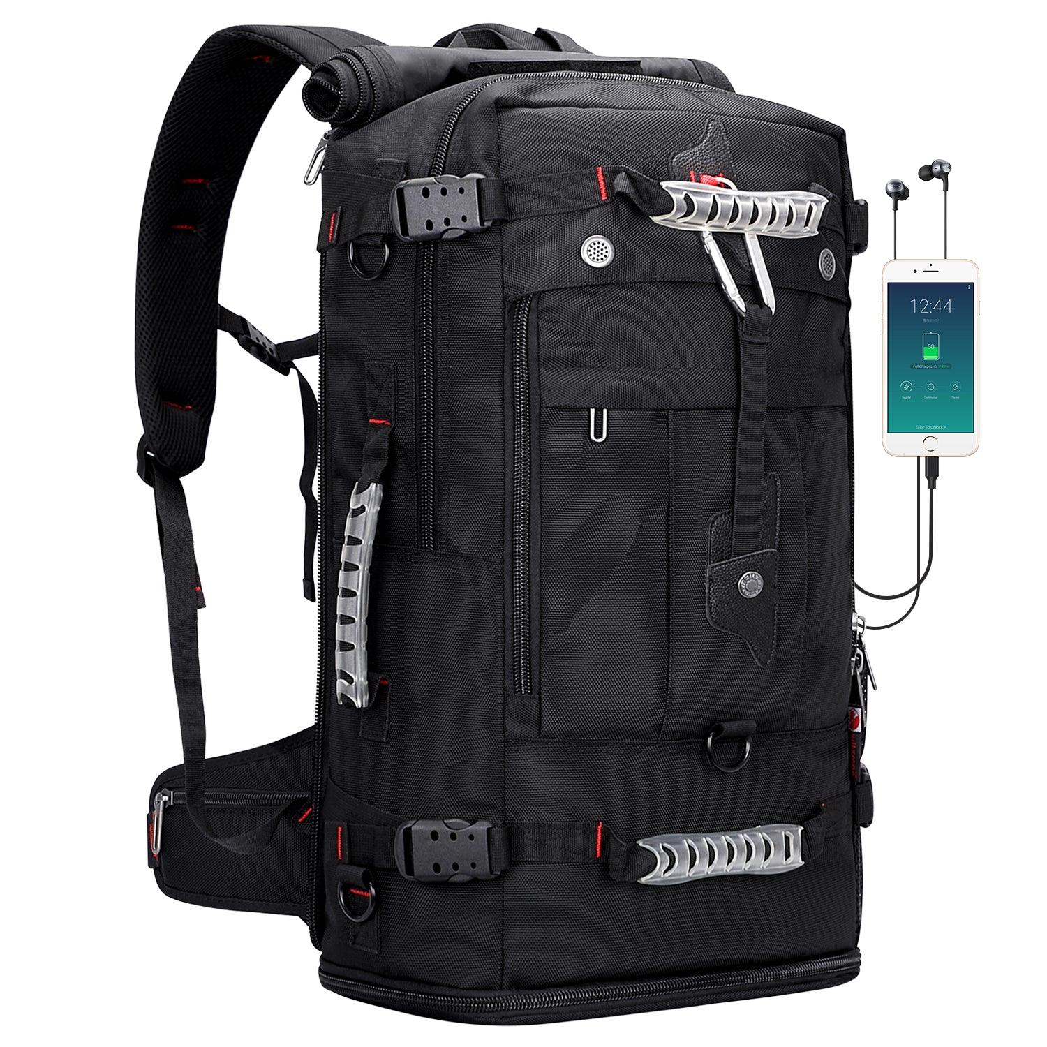 17 travel backpack WITZMAN Travel Backpack with USB Charging Port Convertible Duffle Bag Fit 17 Inch Laptop Carry On Bags for Airplanes for Men and Women – ALTOSY