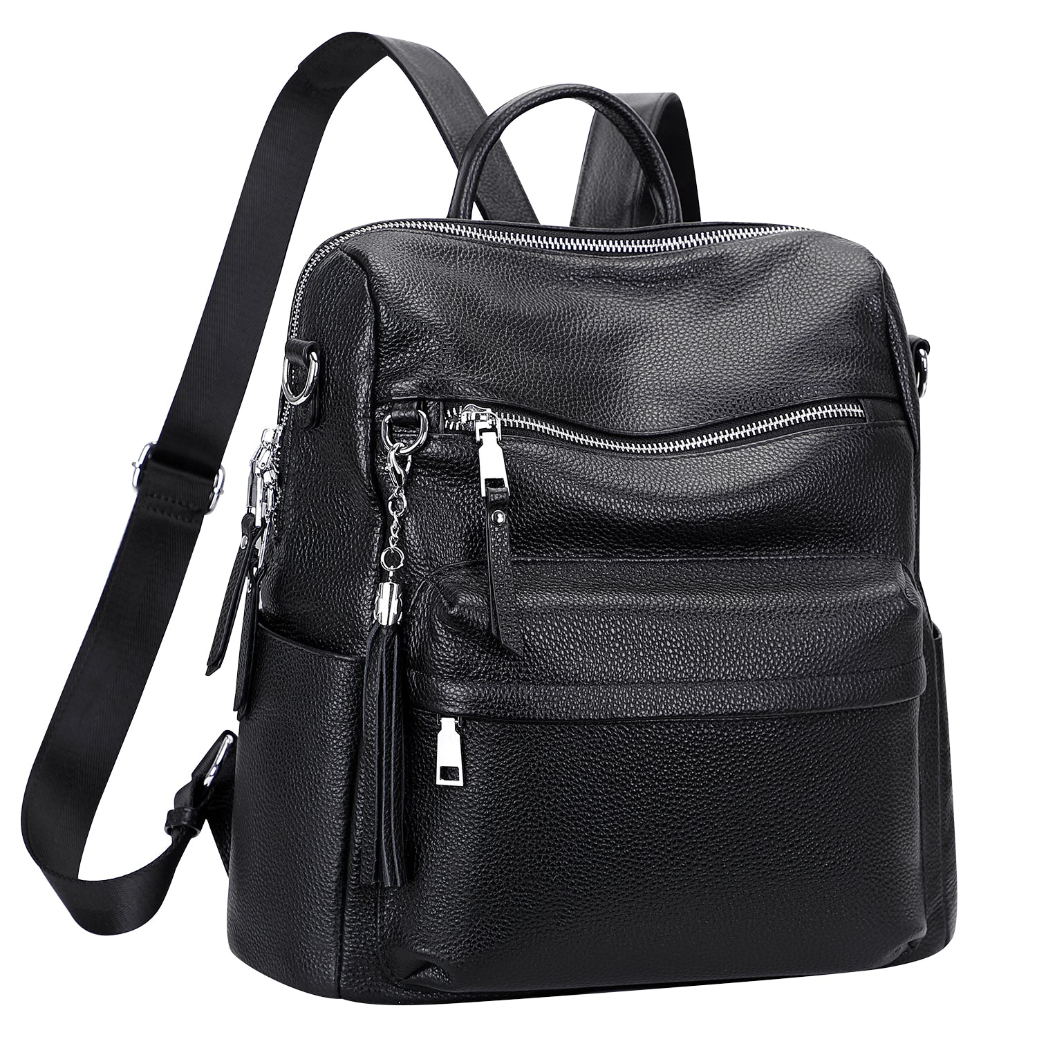 backpack leather women amazon Genuine Leather Backpack Purse for Women Convertible Shoulder bag Soft Crossdody Bag with Laptop Compartment Large – ALTOSY