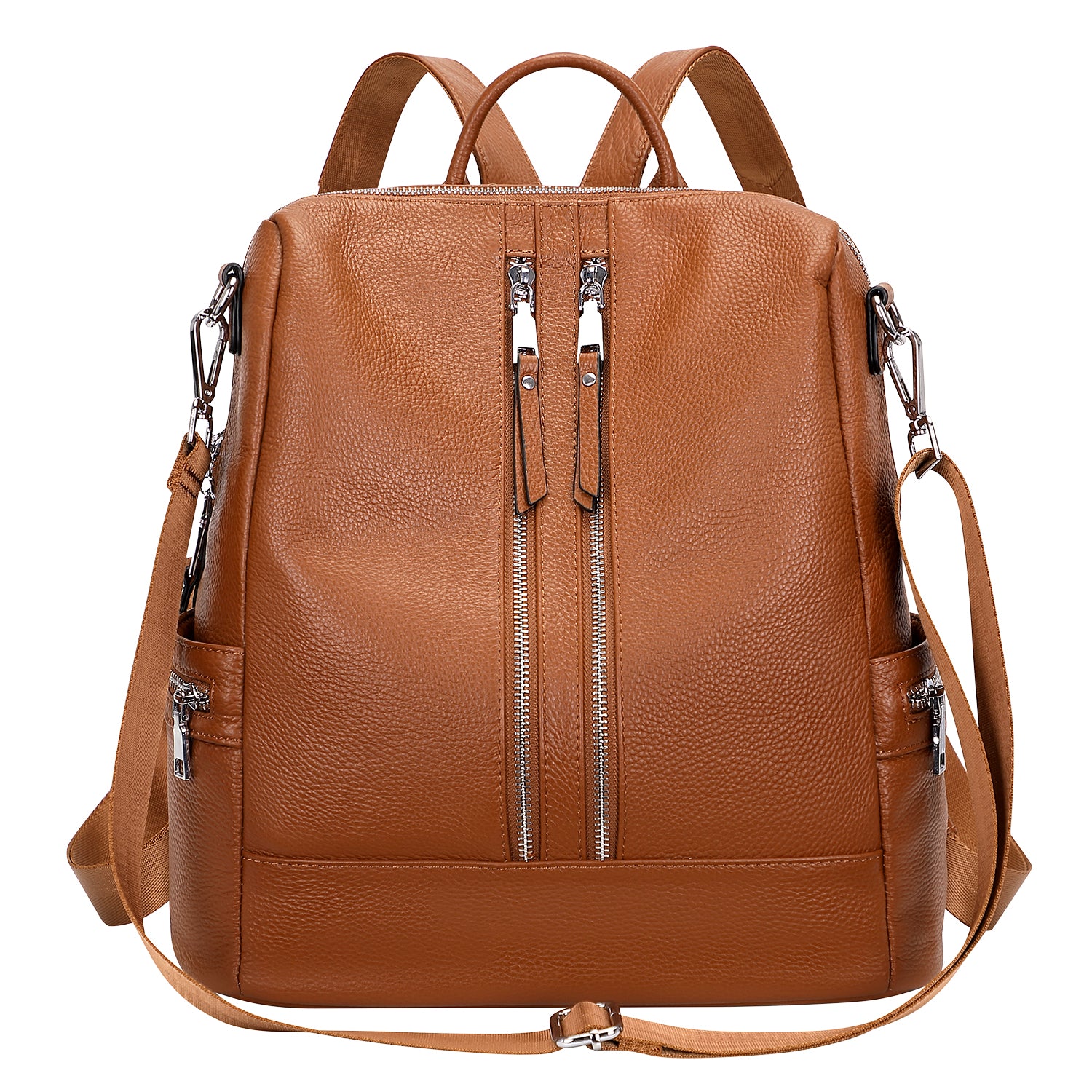 ALTOSY Convertible Backpack Purse Brown - Main Image