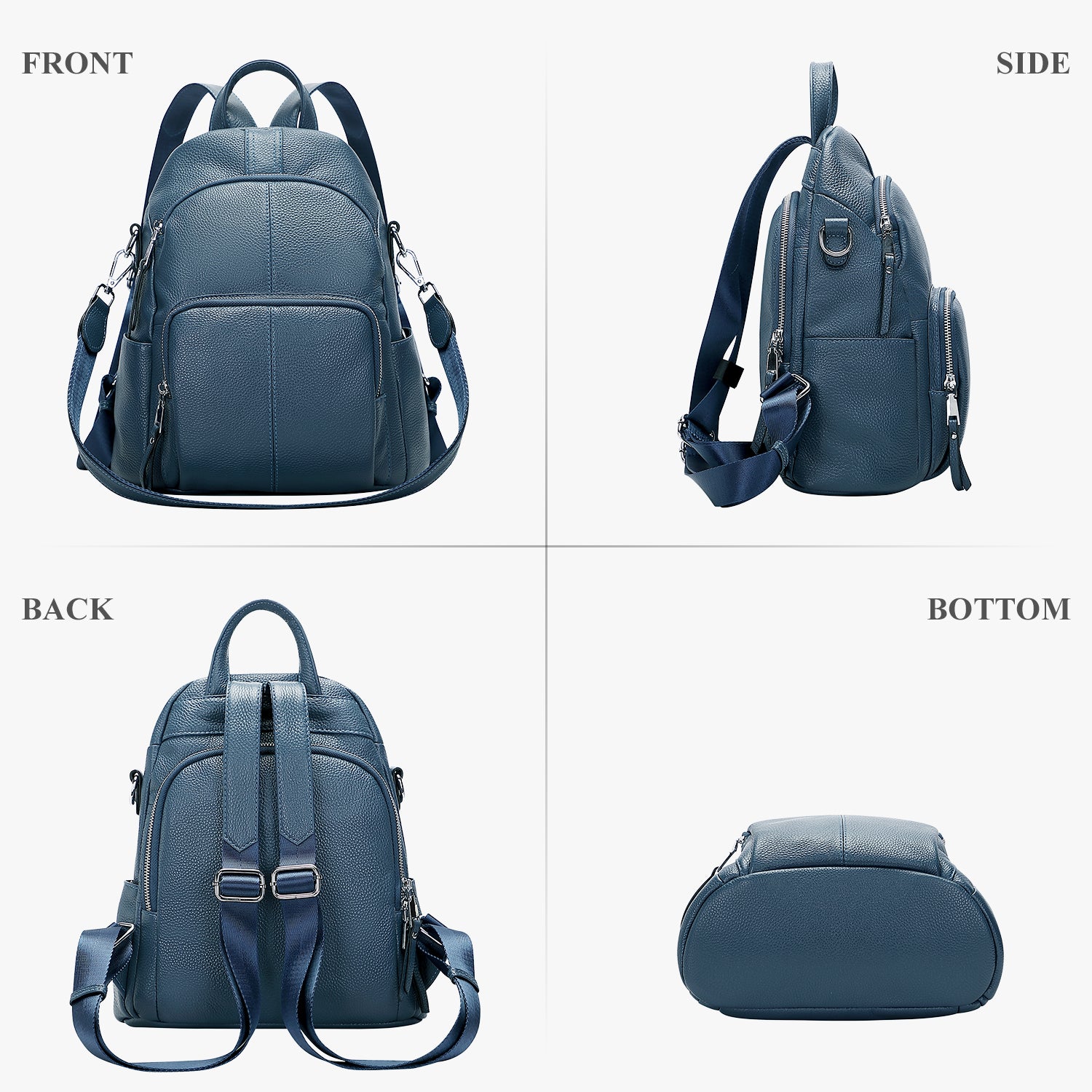 altosy leather backpack ALTOSY Soft Leather Backpack Purse For Women Anti-theft Backpacks Versatile Shoulder Bag Medium