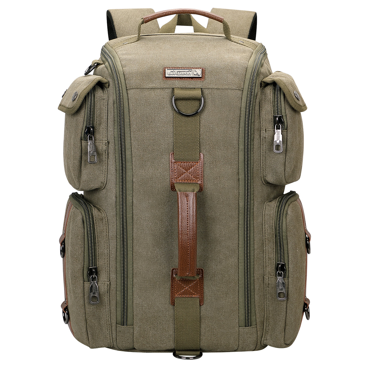 WITZMAN Travel Backpack for Men and Women Carry On Canvas  display picture 1