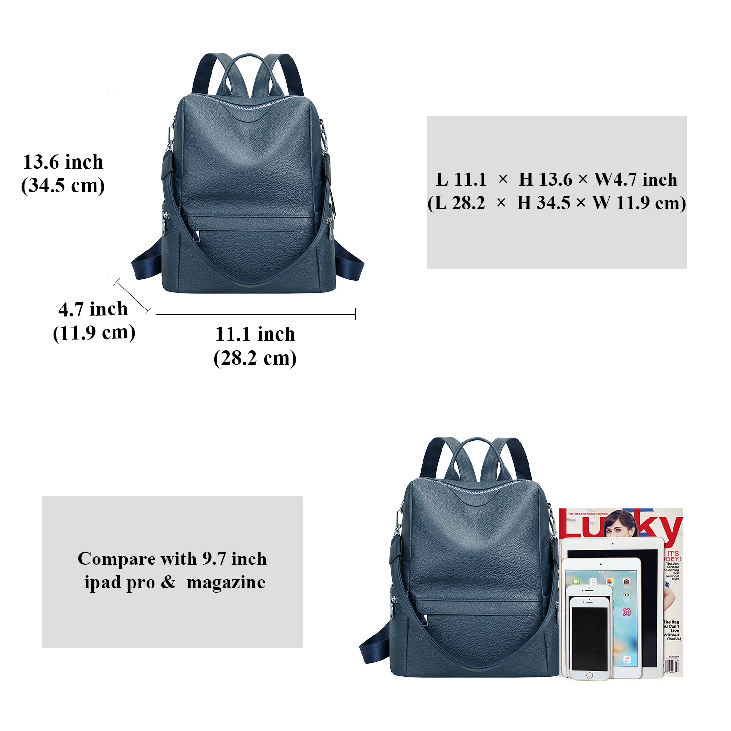 ALTOSY Leather Backpack for Women Elegant Genuine Backpack Purse Ladies Leather Shoulderbag ALTOSY Leather Backpack for Women Elegant Genuine Backpack Purse Ladies Leather Shoulderbag