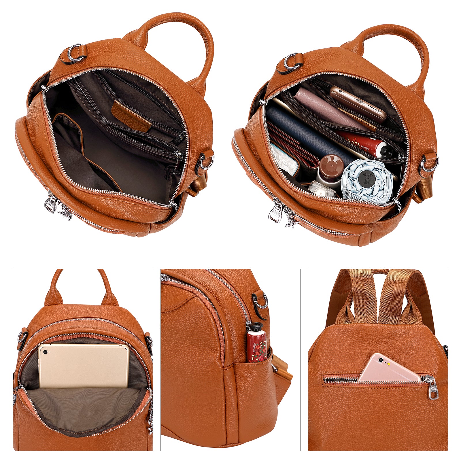 branded mini backpack Mini Backpack PurseSoft Genuine Leather Backpack for Women Small Convertible Backpack Purse Shoulder Bag for Ladies – ALTOSY